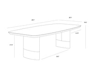 Calida 98" Dining Table