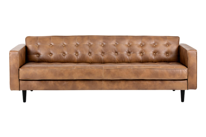 Donnie Tobacco Tan Leather Sofa
