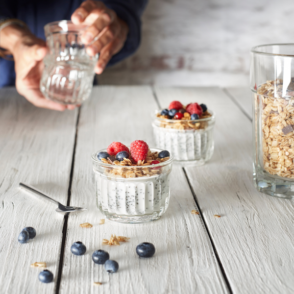 Clear Glass Délice Mini Cups – Set of 6