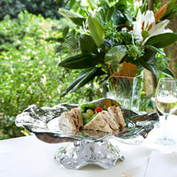Pedestal Vento Lola Round Plate - Cake Plate View | Bone & Brass