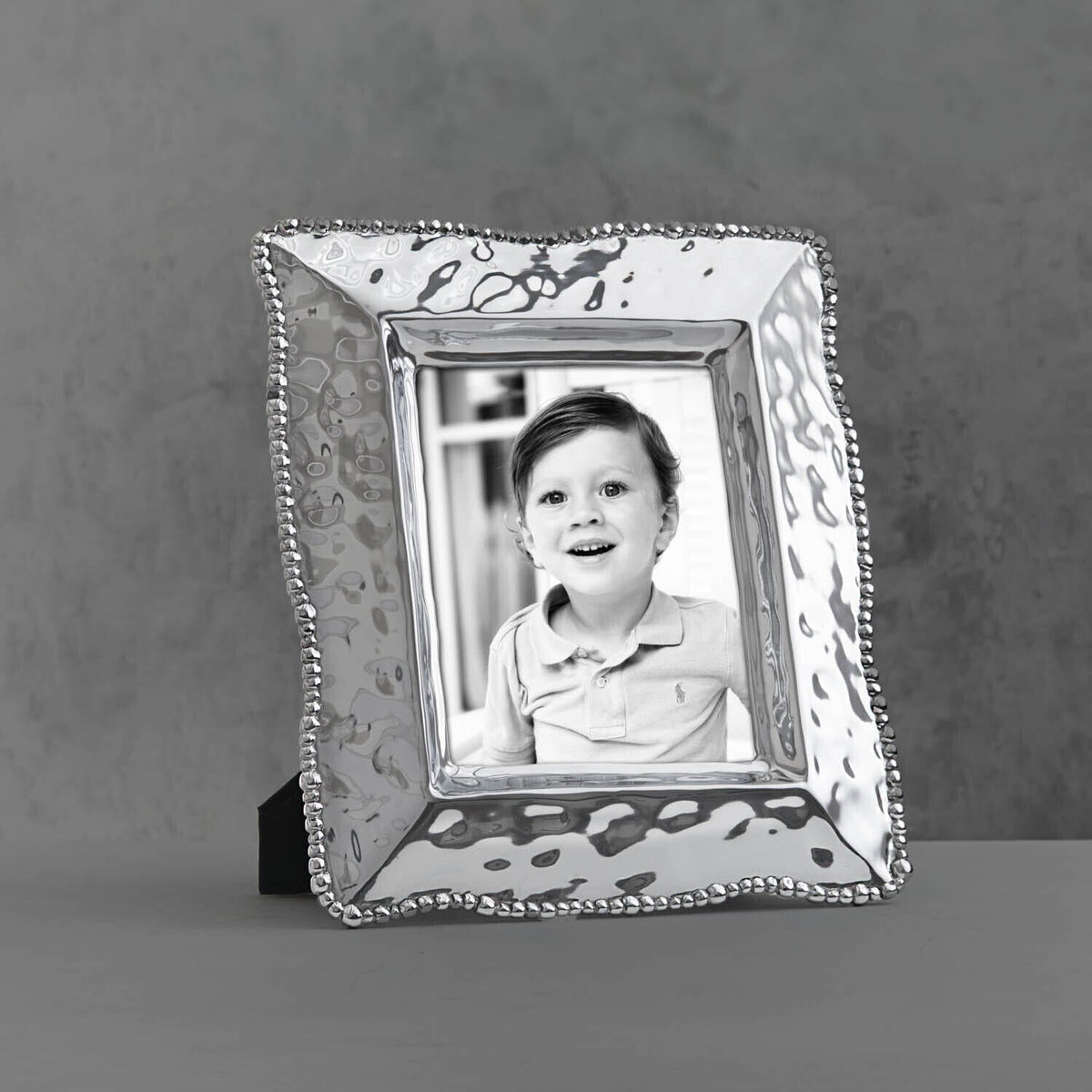 Frame Organic Pearl 8 x 10 Frame - Frame Side View | Bone & Brass