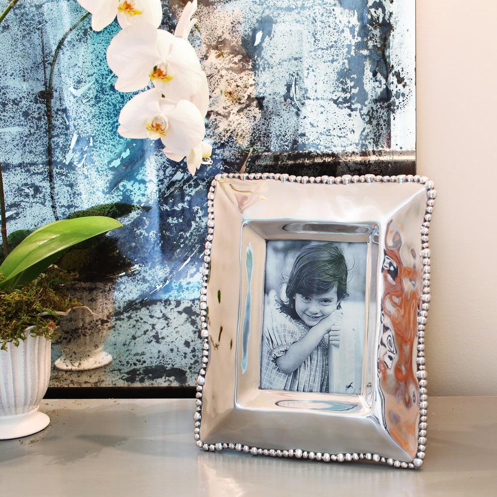 Frame Organic Pearl 5 x 7 Frame - Frame Detail | Bone & Brass