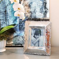 Frame Organic Pearl 5 x 7 Frame - Frame Detail | Bone & Brass