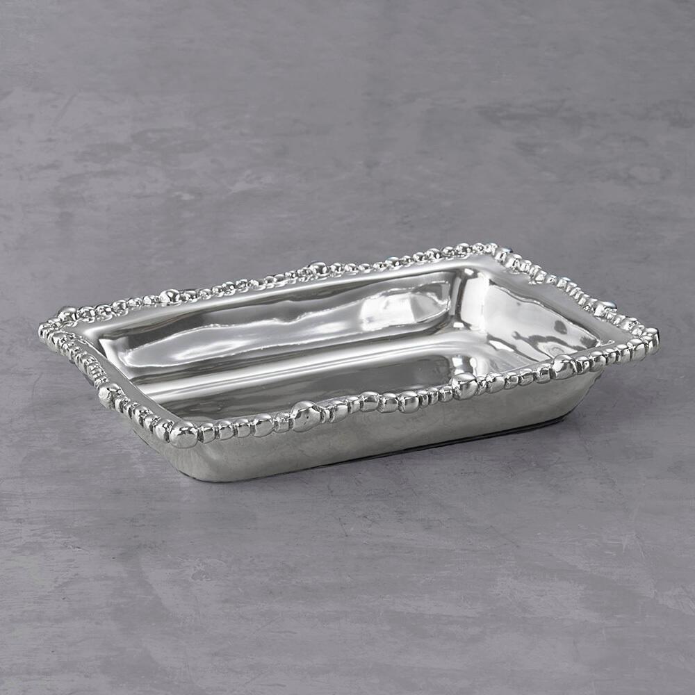 Giftables Organic Pearl Guest Towel Holder - Holder Close Up | Bone & Brass