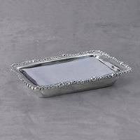 Giftables Organic Pearl Guest Towel Holder - Holder Side View | Bone & Brass