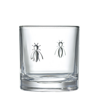 Clear Bee Whiskey Glasses