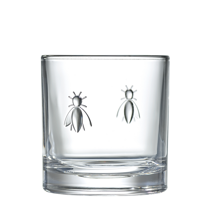 Clear Bee Whiskey Glasses