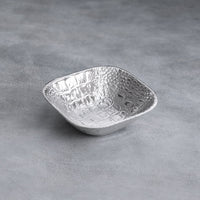 Pieles Croc Small Square Bowl - Bowl Top View | Bone & Brass