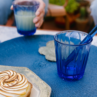 Onde Blue Glass Tumblers – Set of 6