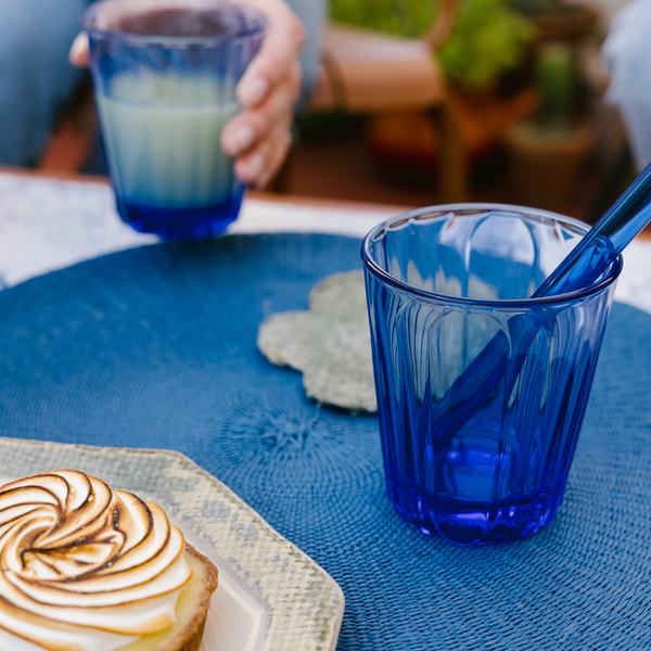 Onde Blue Glass Tumblers – Set of 6