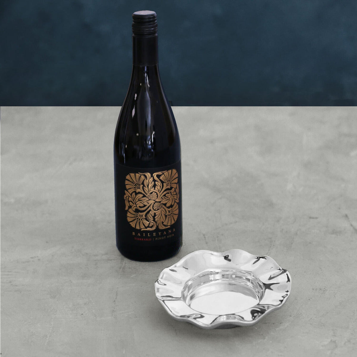 Giftables Vento Silver Wine Coaster - Coaster View | Bone & Brass