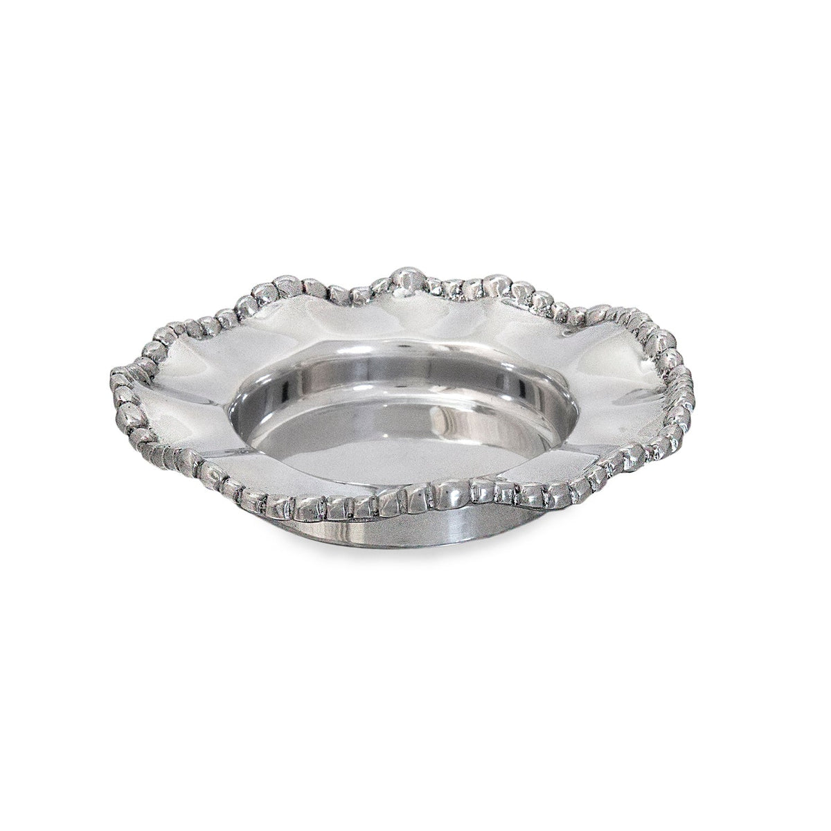 Silver Organic Pearl Wine Coaster | Bone & Brass