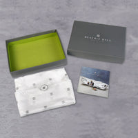 Silver Organic Pearl Wine Coaster - Coaster Side View | Bone & Brass
