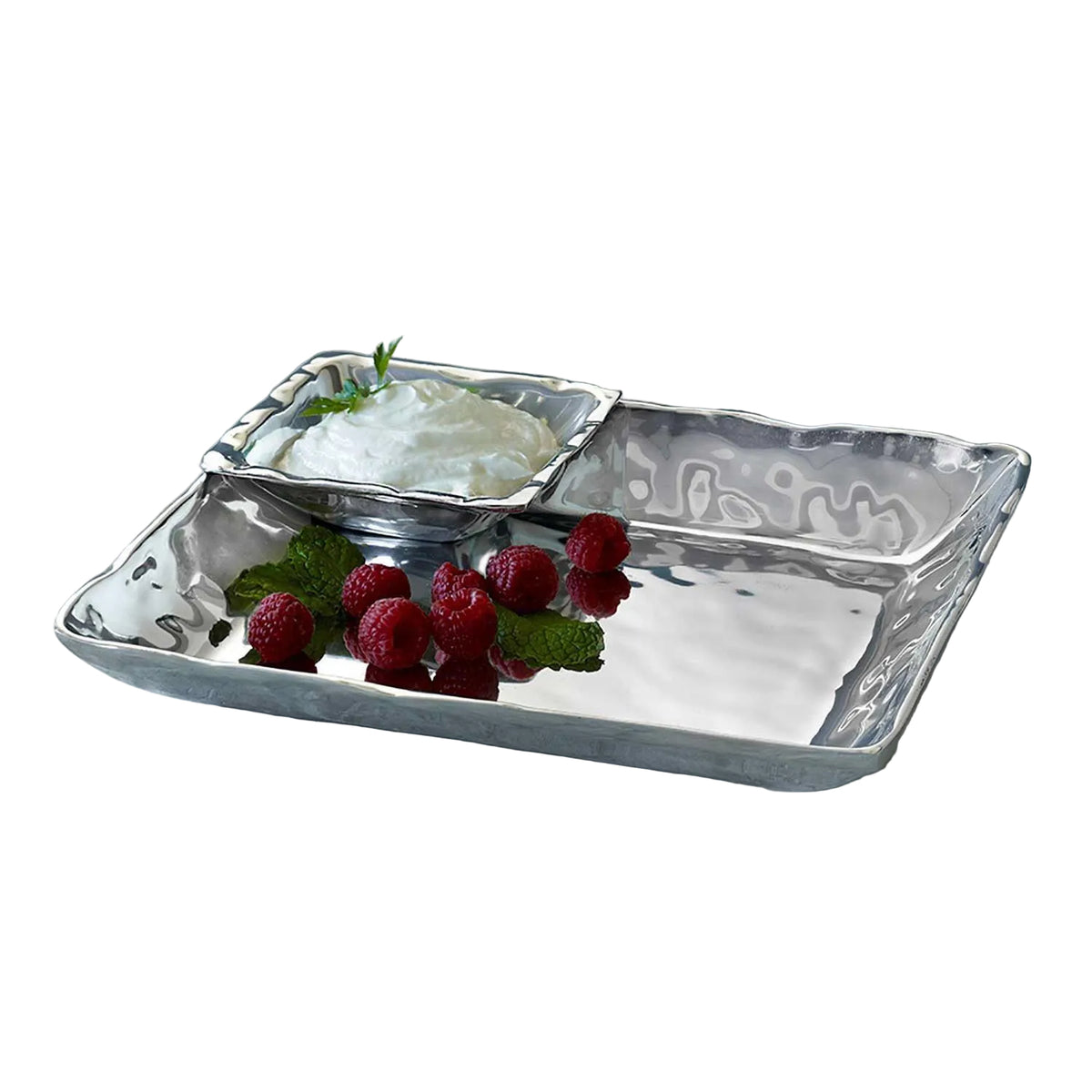 Soho Linda Silver Serving Platter | Bone & Brass
