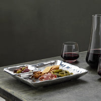 Soho Linda Silver Serving Platter - Set Detail | Bone & Brass