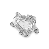 Silver Ocean Turtle Small Serving Bowl | Bone & Brass