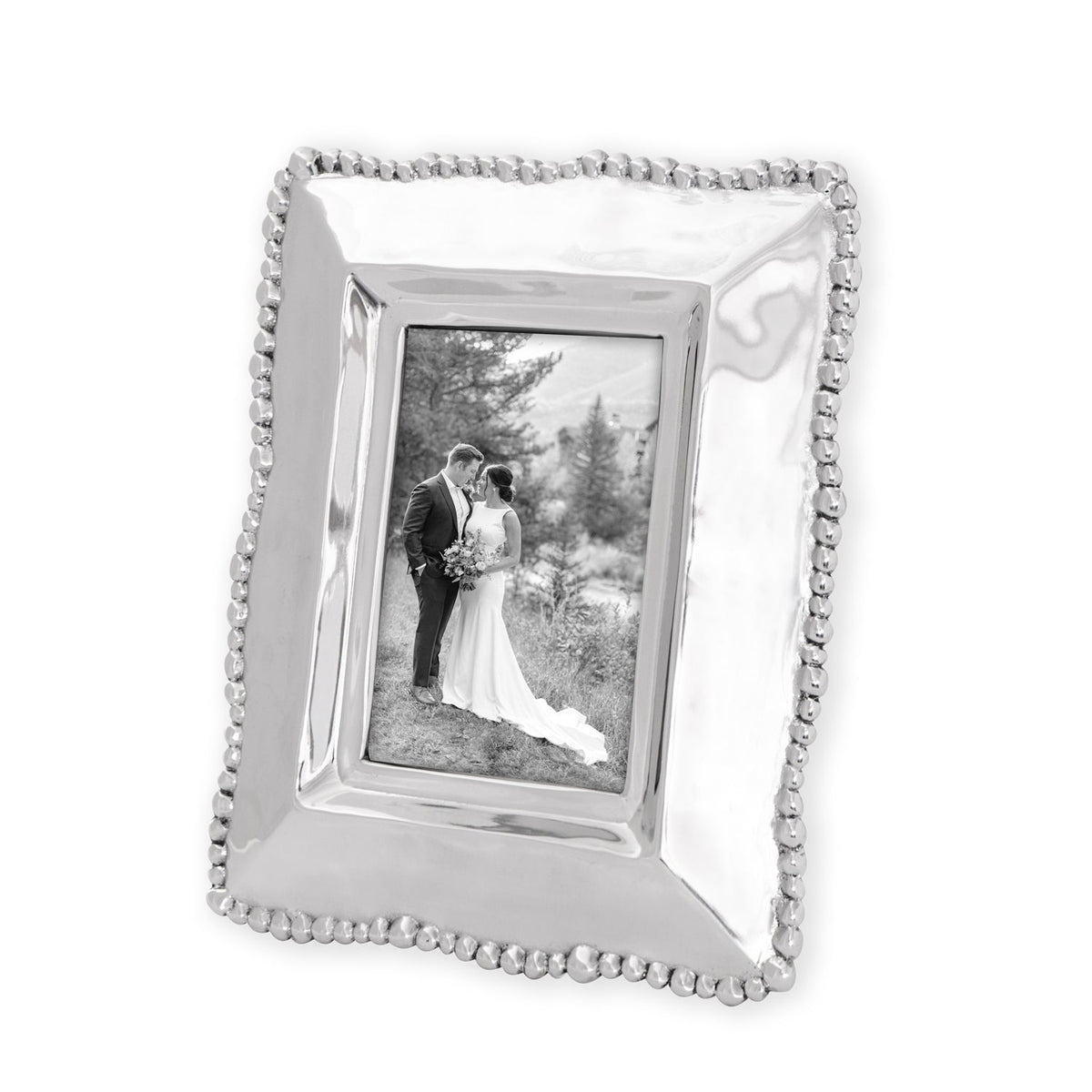 Frame Organic Pearl 4 x 6 Frame - Frame Corner Detail | Bone & Brass