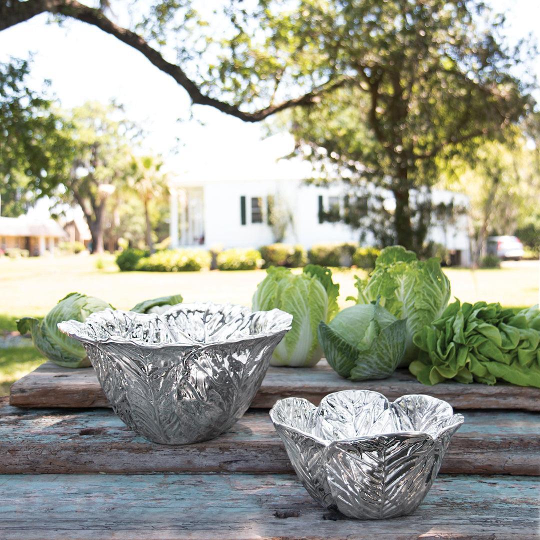 Garden Cabbage Medium Bowl - Bowl View | Bone & Brass