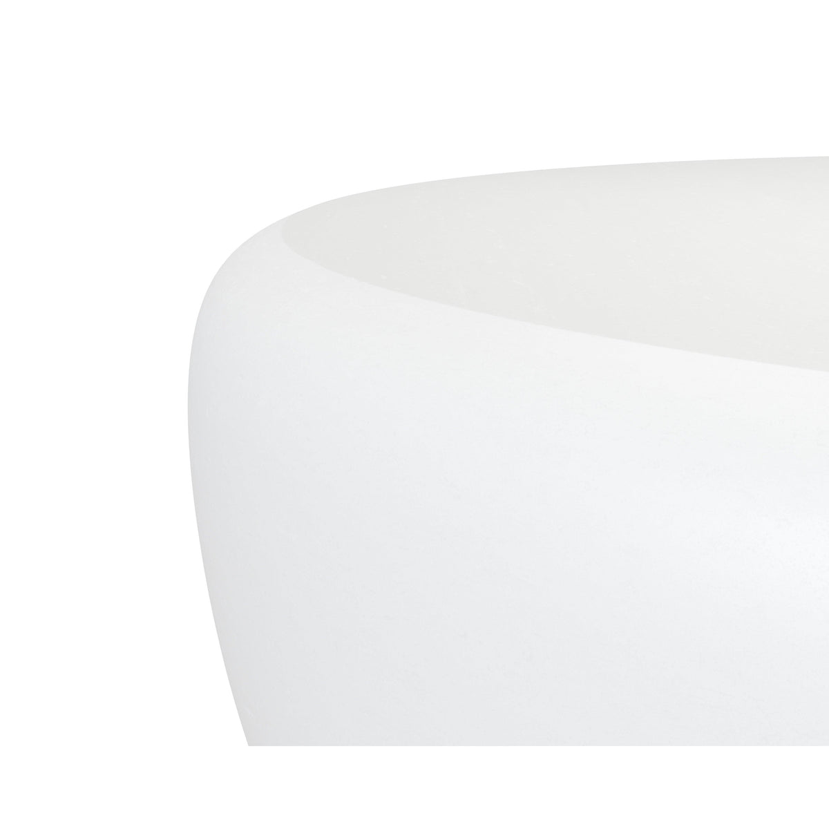 Lolite White Concrete Coffee Table - Alternate View | Bone & Brass