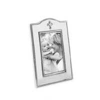 Baby Cross 4 x 6 Silver Picture Frame | Bone & Brass