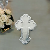 Baby Pearl Cross Keepsake - Side View | Bone & Brass