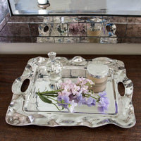 Vento Rebecca Medium Rectangular Tray Handles - Tray Detail | Bone & Brass