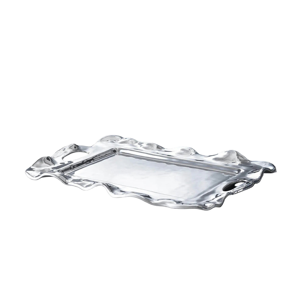 Vento Rebecca Medium Rectangular Tray Handles | Bone & Brass