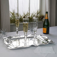 Vento Rebecca Large Rectangular Tray Handles - Tray Detail | Bone & Brass