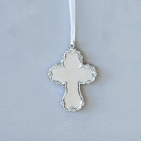 Baby Princess Cross Ornament - Side View | Bone & Brass