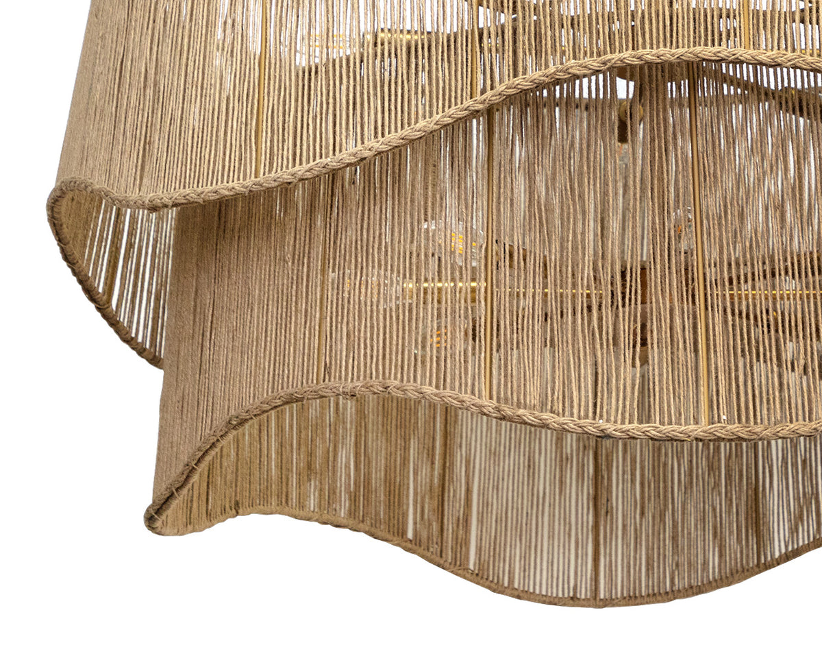 Rhine Natural Jute Chandelier