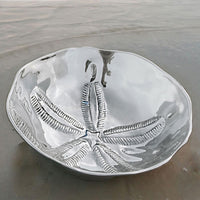 Ocean Sand-Dollar Large Bowl - Bowl Top View | Bone & Brass