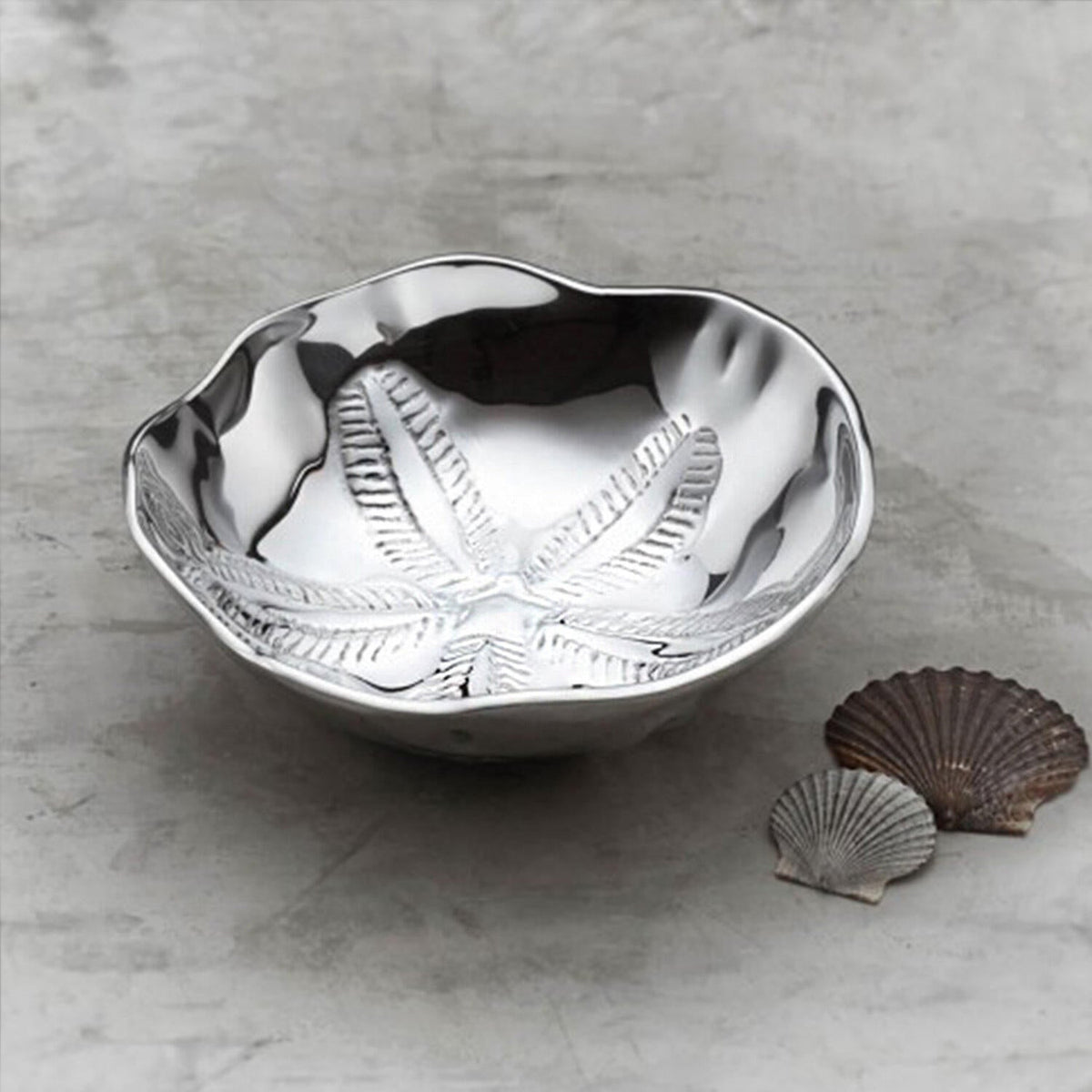 Ocean Sand-Dollar Small Bowl - Bowl Top View | Bone & Brass