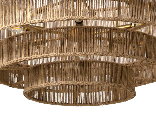 Lumina Natural Jute Chandelier