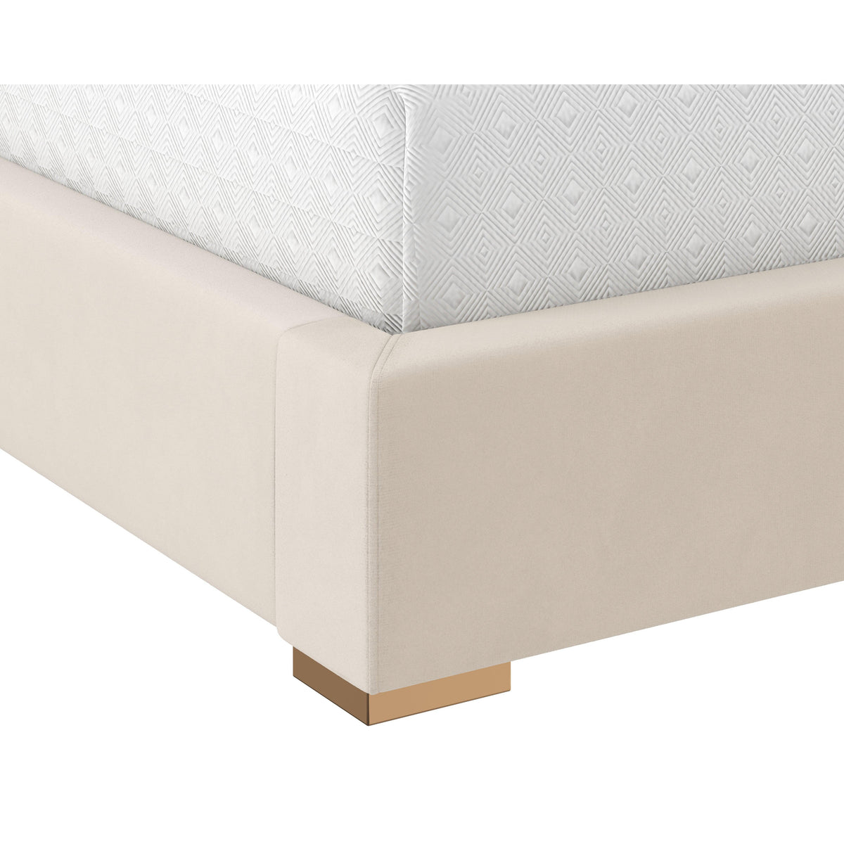 Alisha Taupe Upholstered King Bed