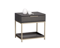 Rebel Small - Gold - Charcoal Grey Nightstand