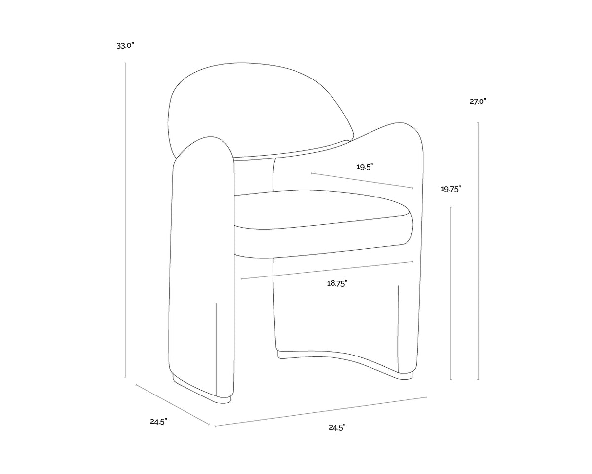 Snowden Dining Noah Ecru Armchair