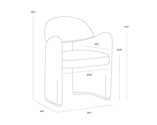 Snowden Dining Noah Ecru Armchair