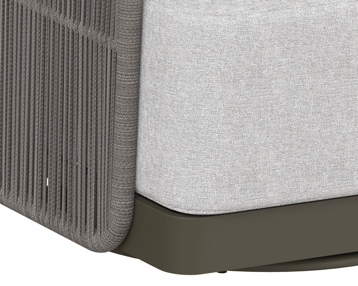 Allariz Swivel Warm Grey - Gracebay Light Grey Armchair