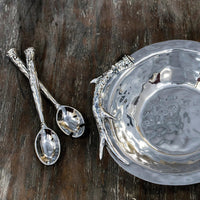 Western Antler Large Salad Servers - Set Top View | Bone & Brass