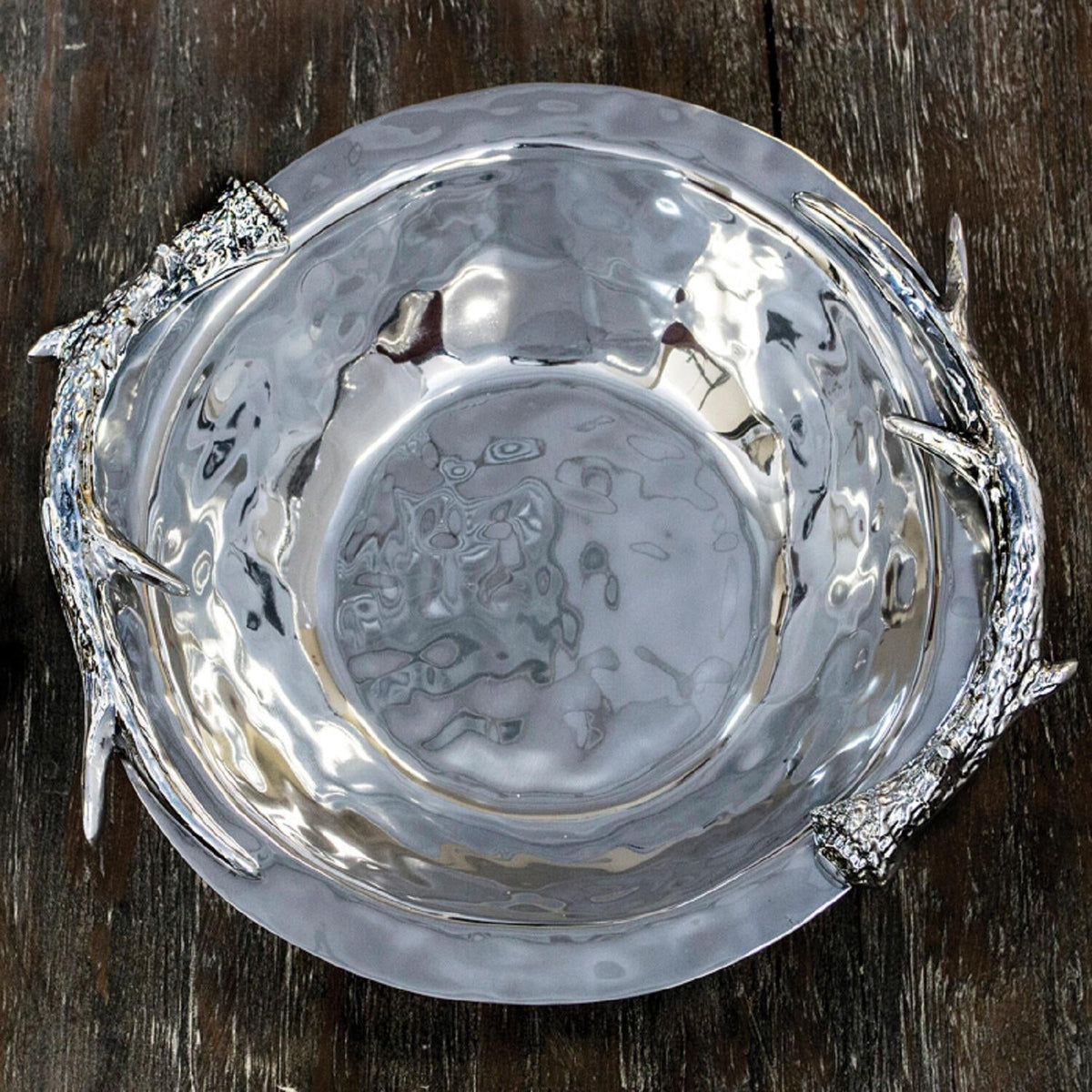Western Antler Large Bowl - Bowl Side View | Bone & Brass