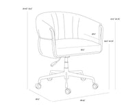 Olma Office Meg Taupe / Santa Cruz Oatmeal Chair