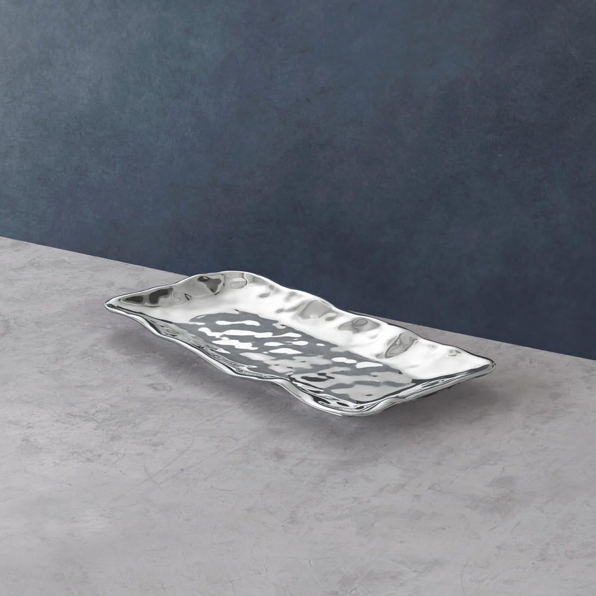 Soho Brooklyn Large Long Rectangular Tray - Tray Top View | Bone & Brass