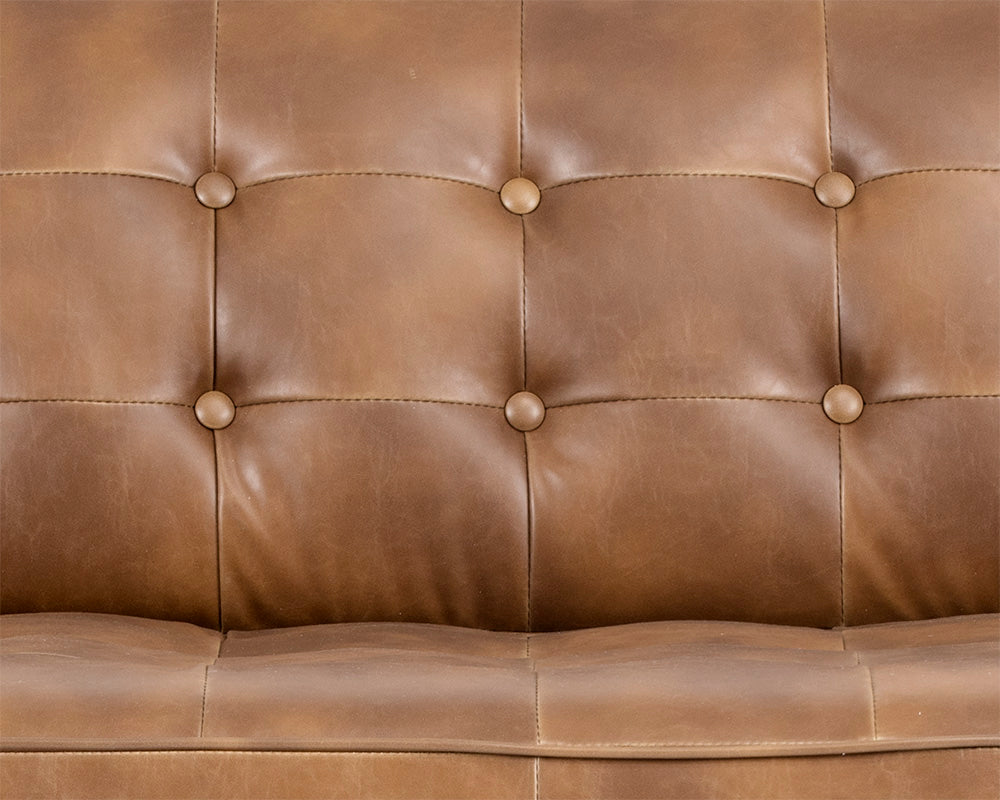Donnie Tobacco Tan Leather Sofa