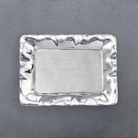 Giftables Organic Pearl Rectangular Engraved Tray - Friends till end - Tray Top View | Bone & Brass