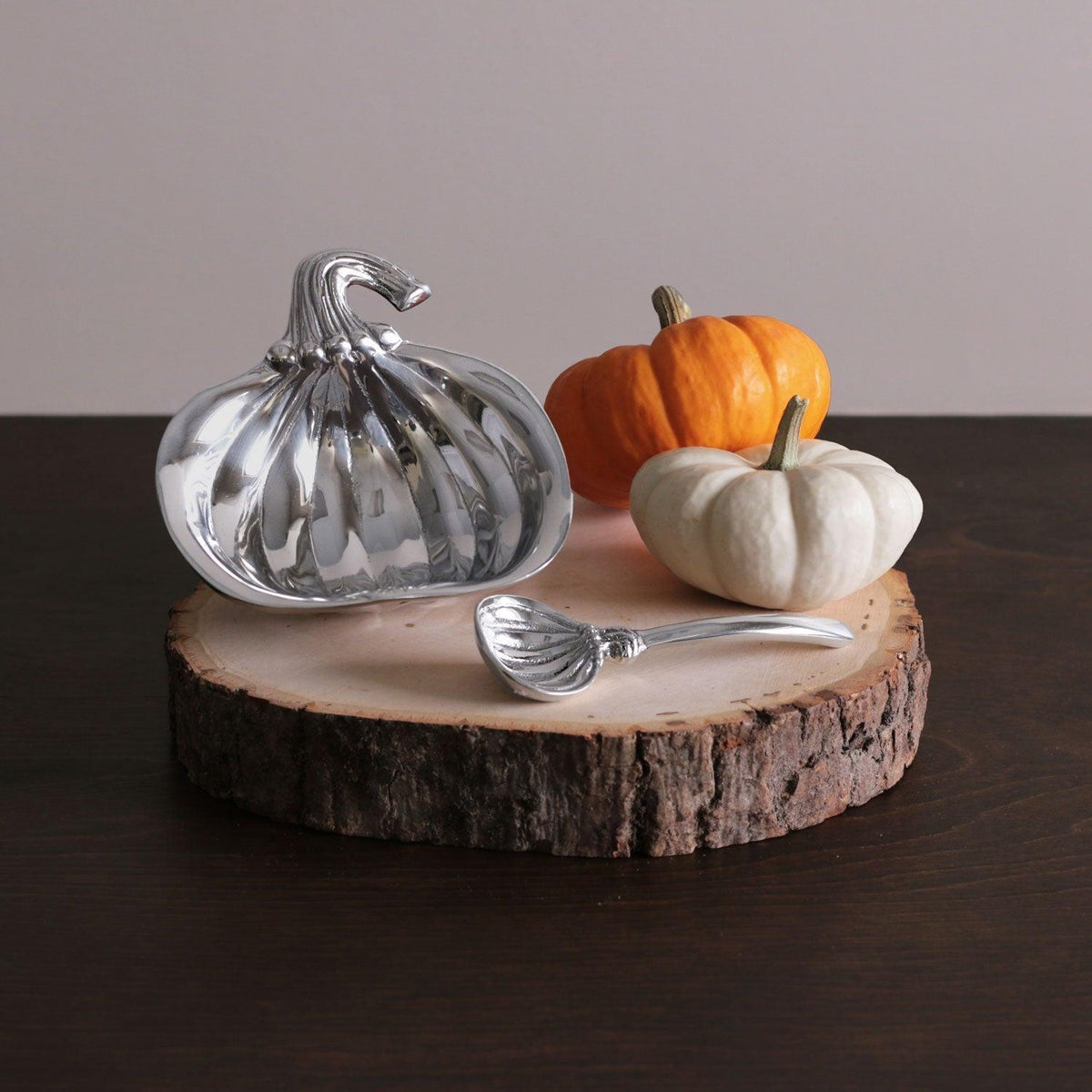 Giftables Holiday Pumpkin Bowl Spoon - Bowl Top View | Bone & Brass