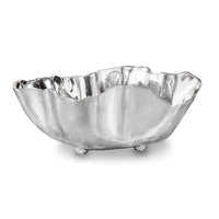 Soho Silver Footed Organic Shape Large Bowl | Bone & Brass