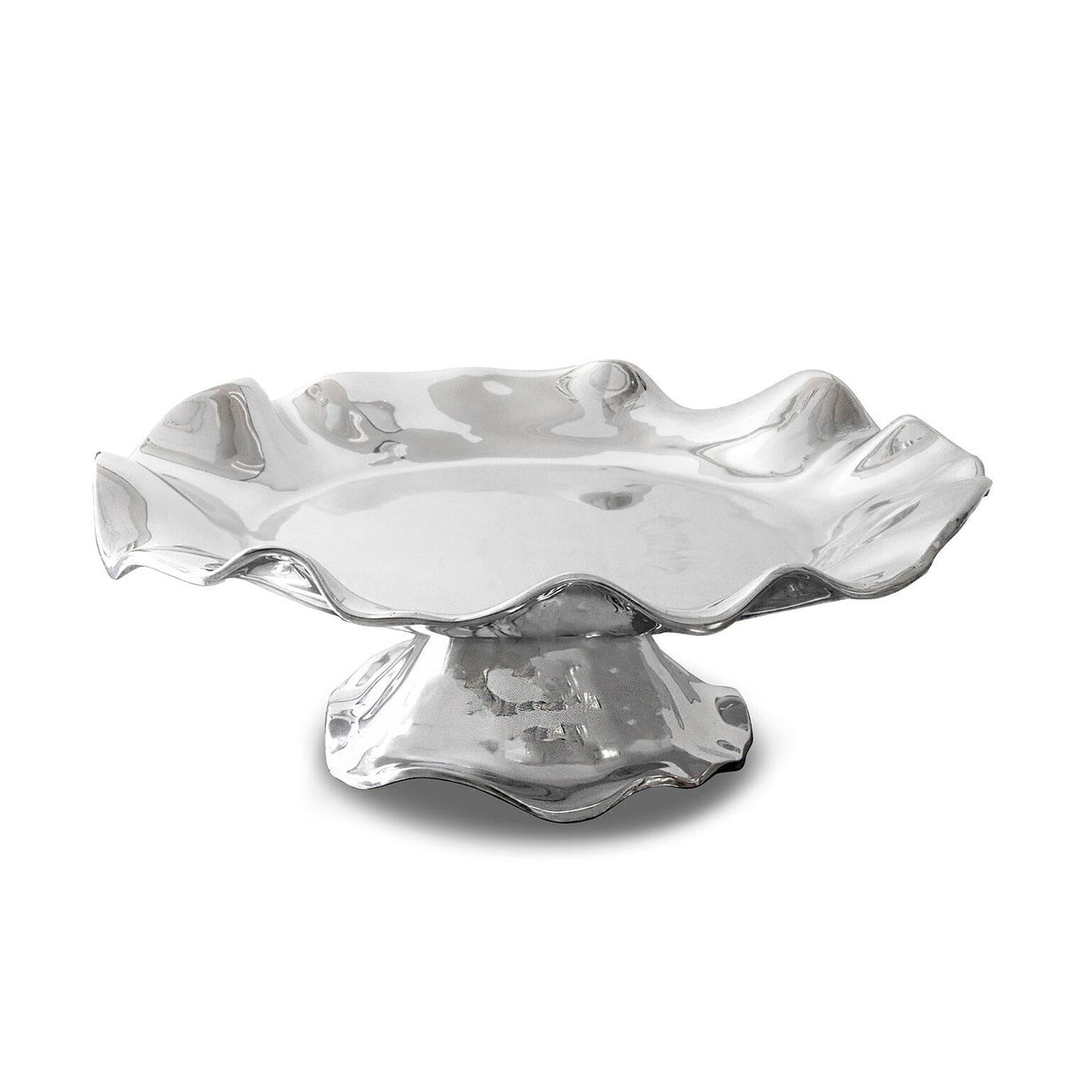 Silver Pedestal Vento Olanes Cake Plate | Bone & Brass