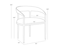 Zanatta Dining Zenith Taupe Grey Armchair