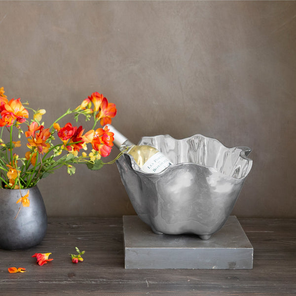 Soho Silver Onyx Ice Bucket - Ice Bucket Detail | Bone & Brass