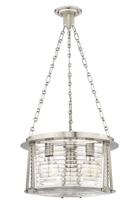 Brushed Nickel Cape Harbor Lighthouse Pendant